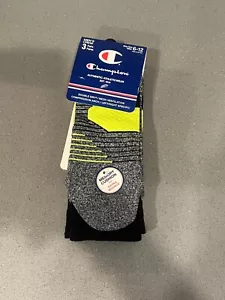Champion Memory Cushion Calze Crew Nere Confezione da 3 Uomo 6-12 Nuove con etichette (F) - Foto 1 di 5