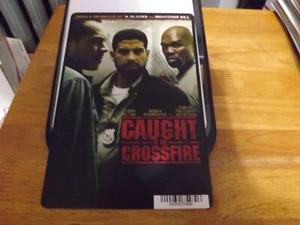CAUGHT IN THE CROSSFIRE DISPLAY BACKER CARD (not a dvd) 5.5" X 8" NO MOVIE - Picture 1 of 1