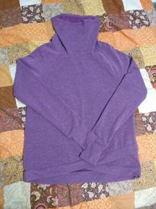 Light Purple Heathered Cowl Neck Pullover Light Sweatshirt Medium - Picture 1 of 6