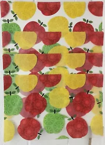 SET 4 TOVAGLIETTE SEMITRASPARENTI DA CUCINA IN PLASTICA 12"x18", MELE COLORATE, REGGISENO - Foto 1 di 15