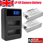 2x LP-E8 Battery+LCD Dual Charger For Canon EOS 700D 550D 650D 600D Kiss X7i