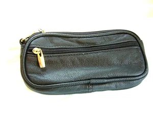 Unisex Genuine Leather Eyeglass & Sunglass Cases Single / Double Soft New Colors - Picture 1 of 45