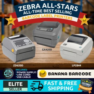 ✅Zebra Printer ALL-STARS🏆Best Sellers of All Time | LP2844, GX420D, ZD620D!🔥⭐ - Picture 1 of 1