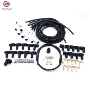 9002C Extreme Spark Plug Wire Set 135 Degree White Ceramic Boots Universal - Bild 1 von 13