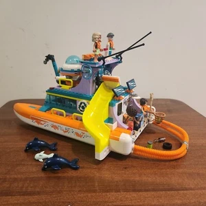 Lego Friends Sea Rescue Boat 41734 No Box Or Manual *Appears Complete* Retiring - Picture 1 of 11