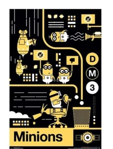 Poster LOT (3) Despicable Me 3 14943 Assembly 15424 Mel 15425 Bratt 22 x 34 Wall - Picture 1 of 6