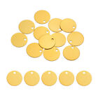 Metal Stamping Tags,Round Yellow Stamping Blanks for Pet Jewelry Making 12Pcs