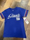 New York Giants NFL Youth Girls Short Sleeve Shirt, Size XS (4/5) - NWT
