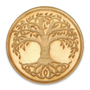 PinMart Tree Of Life Religious Symbol Laser Engraved 3D Cut Wooden Natural Wood - Picture 1 of 4