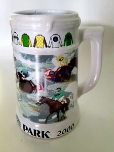 VINTAGE Belmont Park 2000 Ceramic Stein /Mugs Fall Champ Leaders - Picture 1 of 10