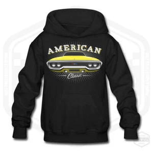 Children's 1971 Plymouth Sattelite American Muscle Car Hoodie - Picture 1 of 20
