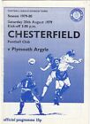 Chesterfield v Plymouth Argyle 1979/80 (25Aug)