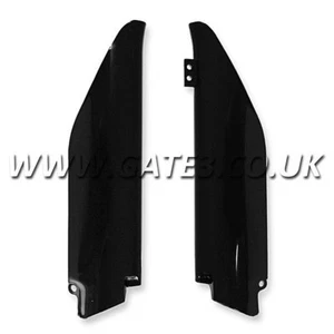 Suzuki RMX450 Z 2010-2022 protezioni forcella anteriore inferiore in plastica nera Polisport - Foto 1 di 1