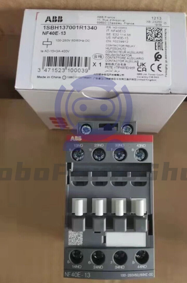 NEW  ABB NF40E-13 contactor relay 100-250V AC/DC 1SBH137001R1340 1pcs - Image 1 of 1