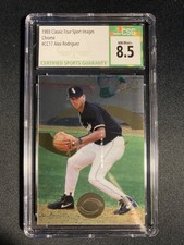1993 Classic Four Sport Images Chrome Alex Rodriguez Rookie CSG 8.5 NM/Mint+