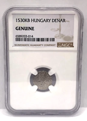 1530 KB Hungary Denar NGC Genuine CB175 - Image 1 of 2