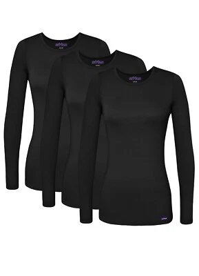 Sivvan 3 Pack Women’s Comfort Long Sleeve T-Shirt / Underscrub Tee Mixed Colors - Image 1 of 4