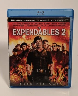 The Expendables 2 (Blu-ray, 2012) No Digital Copy, Stallone, Willis, Van Damme - Image 1 of 3