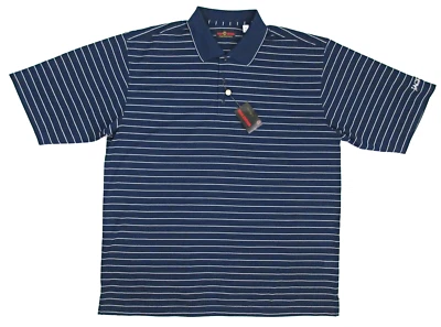 *NEW!* Ben Hogan Tour Edition Golf Polo Moisture Wicking Navy Blue / White XXL - Image 1 of 4