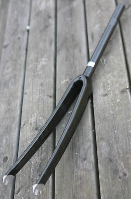 NOS NEW full Carbon fiber 1.1/8" inch threadless bicycle front fork forks - Image 1 of 4