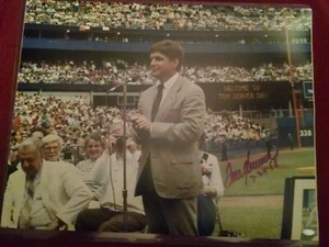 Tom Seaver signed 11x14 Tom Seaver Day photo with 7/24/88 insc Mead Chaskey holo - Picture 1 of 3