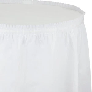 White Tableskirt 14FT - Picture 1 of 2