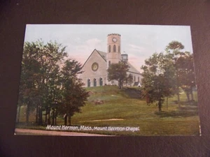 Mount Hermon Chapel Vintage Color Postcard Mount Hermon, Mass. - Bild 1 von 4