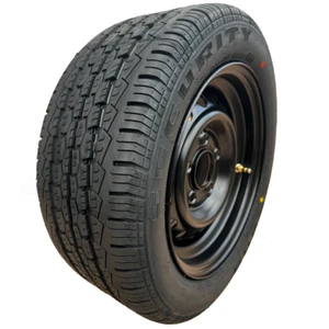 195/50R13c Security Komplettrad 6Jx13 ET30 - 104N - 112x5 Loch  Dot:2024 black - Bild 1 von 4