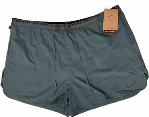 Nike Shorts Mens XXL  Aqua Teal Dry Fit Run Division 4" Brief-Lined Athleisure - Picture 1 of 9