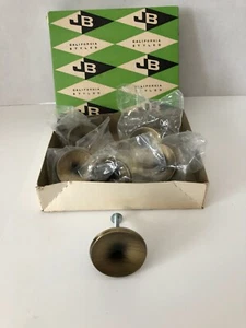 VINTAGE (6) JAYBEE JB 1-1/2" SONNENBRUCH KNÖPFE, SATINIERTES ANTIKMESSING 267-06-01 - Bild 1 von 4