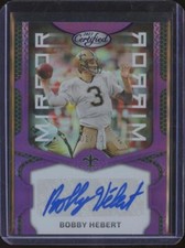 2023 Panini Certified BOBBY HEBERT Mirror Auto Purple /10 Saints GC1