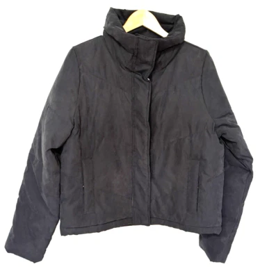 Abercrombie & Fitch Mini Puffer  Jacket SZ Large Black Wind Water Resistant  NWT - Image 1 of 4