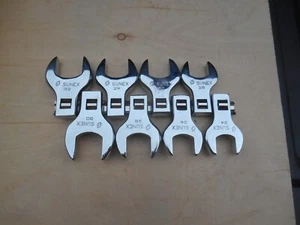 Sunex 9 piece metric crows foot set, 24mm-32mm, 1/2" drive, New - Foto 1 di 2
