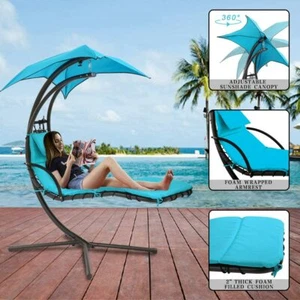 Hanging Lounge Chair Replacement Cushion and Umbrella Fabric for Chaise - Picture 1 of 16