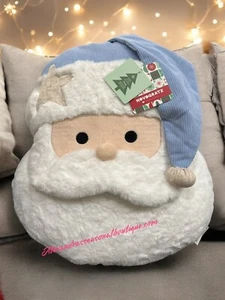 Coastal Starfish Santa Clause Plushie Throw Large 18x18“ Pillow Beach Christmas - Picture 1 of 8