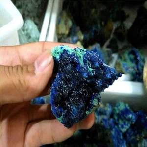 Quartz Natürliches Azurit-Erz Mineralische Proben Der Heilstein Malachite Geode - Bild 1 von 15