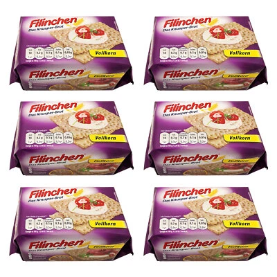 6er Pack Filinchen Das Knusper-Brot Vollkorn 6 x 75 g laktosefrei - Bild 1 von 4