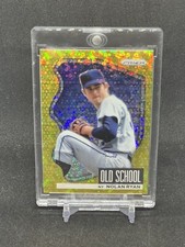 2022 Prizm Old School Nolan Ryan Gold Donut Circles Prizm 8/10 OS-1 NY METS HOF