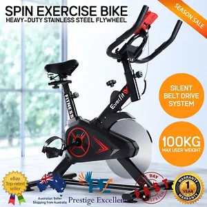 Spin Exercise Bike Flywheel Fitness Commercial Home Workout Gym Phone Holder NEW - Picture 1 of 8