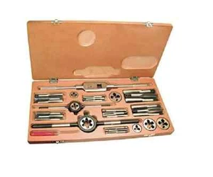 HEAVY DUTY METRIC TAP AND DIE SET 06MM TO 18MM- METRIC COMPLETE BOX SMUG - Picture 1 of 3