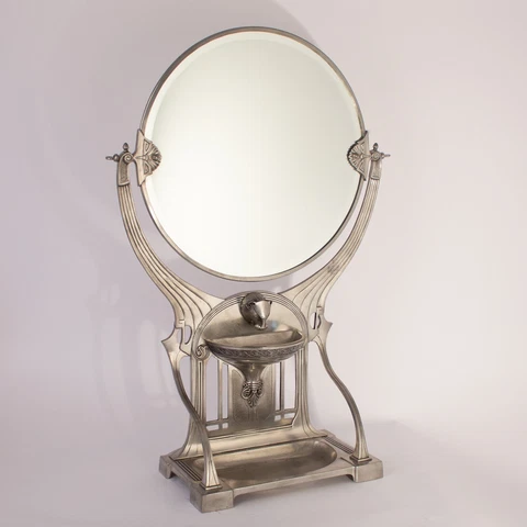 Superb Large Art Nouveau Jugendstil WMF Secessionist Mirror by Achille Gamba Cover