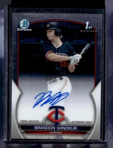 Autógrafos Bowman Draft #CDA-BWN 2023 Brandon Winokur Chrome Prospect - Imagen 1 de 2