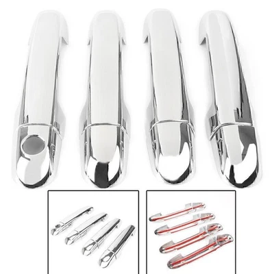 Car Door Handle Bar Cover Trim for KIA FORTE CERATO 2010-2012 1 set Chrome - Image 1 of 4