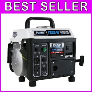 Lightweight 1200W Gas Portable Generator with 5-Hour Runtime – Ideal for Camping - Picture 1 of 9