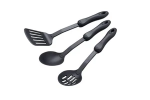 KitchenCraft Set of 3 Pieces Nylon Utensils Safe for Non-stick Pans and Trays - Picture 1 of 2