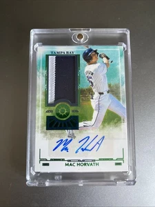 4/5 2025 Panini Boys of Summer Prospect Material Mac Horvath AUTO (AU, MEM, RC) - Picture 1 of 2
