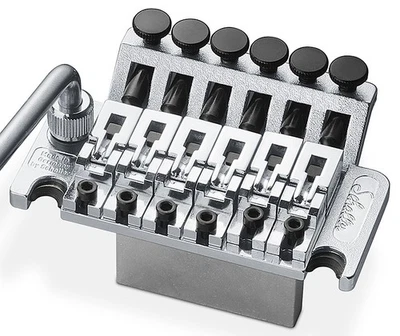 Schaller 德国 Floyd Rose Tremolo 套件 - 铬带 32 毫米块,R2 螺母 — 第 1/4 张图片