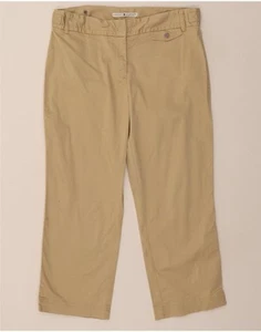 TOMMY HILFIGER Womens Straight Capri Trousers US 14 XL W34 L25 Beige IV06 - Picture 1 of 3