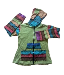 Women's Rising International Hoodie Multicolor Full-Zip XL Hippie Boho Festival - Picture 1 of 8