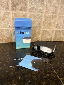 Amazon Echo Dot (2nd Generation) White Smart Speaker w/ Alexa, New In Box - Picture 1 of 5
